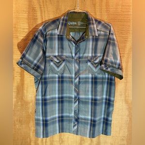Kuhl Eluxur Button Down Short Sleeve Pearl Snap Shirt XXL